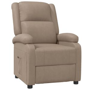vidaXL Recliner Chair Cappuccino Faux Leather