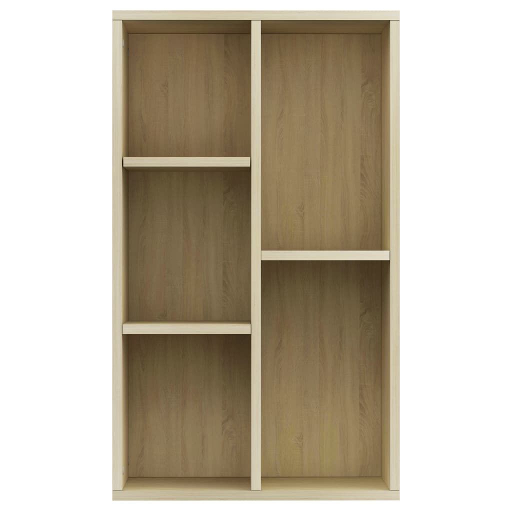 vidaXL Book Cabinet/Sideboard Sonoma Oak 50x25x80 cm Engineered Wood
