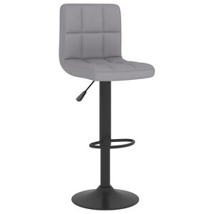 vidaXL Bar Stool Light Grey Fabric