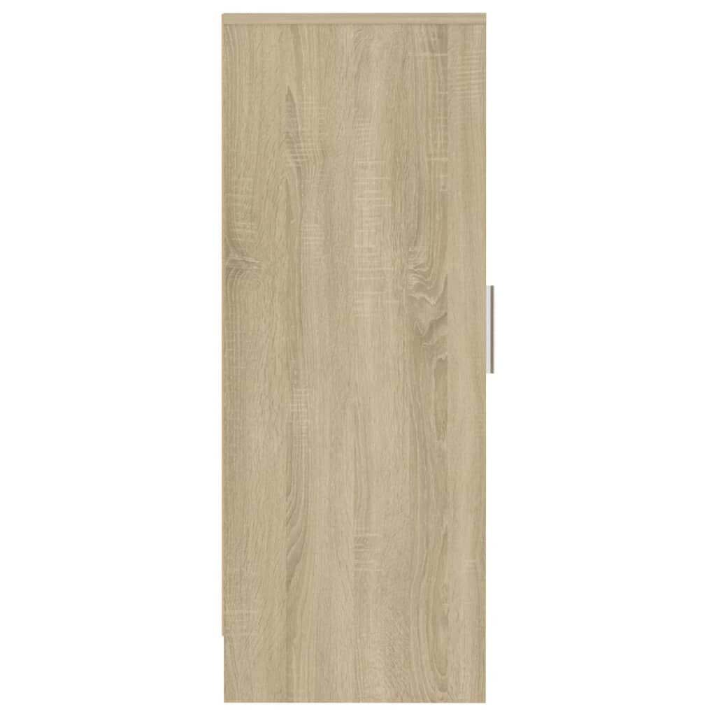 vidaXL Shoe Cabinet Sonoma Oak 32x35x92 cm Engineered Wood