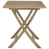 vidaXL Folding Garden Table Grey 120x70x75 cm Solid Wood Teak