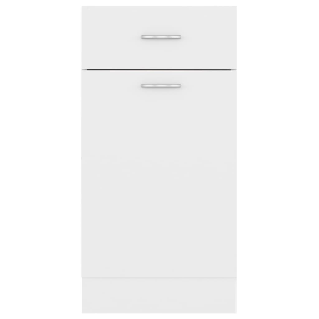 vidaXL Drawer Bottom Cabinet Lyon White 40x46x81.5 cm Engineered Wood