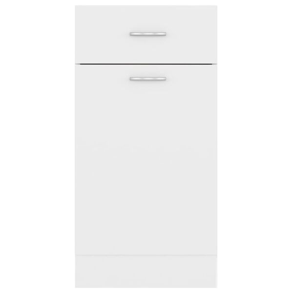 vidaXL Drawer Bottom Cabinet Lyon White 40x46x81.5 cm Engineered Wood