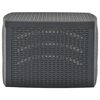 vidaXL Side Table Anthracite 54x54x36.5 cm Plastic