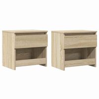 vidaXL Bedside Cabinets 2 pcs Sonoma Oak 40x30x39 cm Engineered Wood, sonoma oak vidaXL Bedside Cabinets 2 pcs Sonoma Oak 40x30x39 cm Engineered Wood