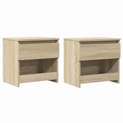 vidaXL Bedside Cabinets 2 pcs Sonoma Oak 40x30x39 cm Engineered Wood, sonoma oak vidaXL Bedside Cabinets 2 pcs Sonoma Oak 40x30x39 cm Engineered Wood