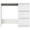 vidaXL Desk White 90x45x76 cm Engineered Wood