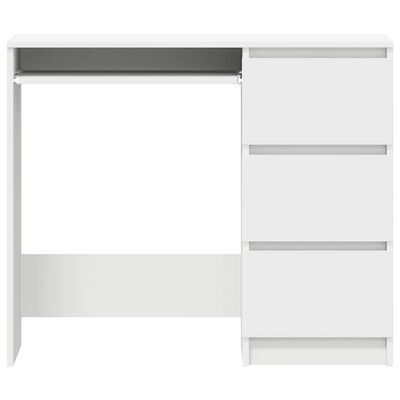 vidaXL Desk White 90x45x76 cm Engineered Wood, white vidaXL Desk White 90x45x76 cm Engineered Wood