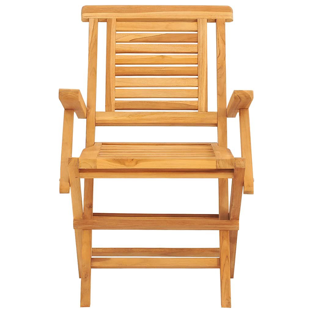 vidaXL Folding Garden Chairs 4 pcs 56x63x90 cm Solid Wood Teak