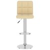 vidaXL Bar Stool Cream Faux Leather