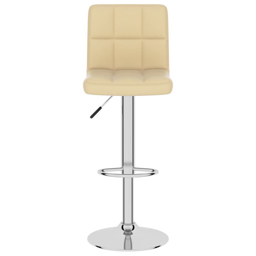 vidaXL Bar Stool Cream Faux Leather