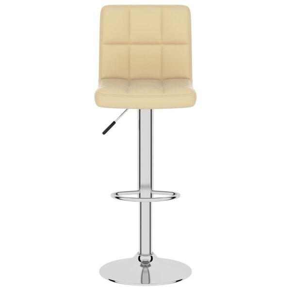 vidaXL Bar Stool Cream Faux Leather
