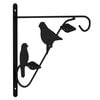 vidaXL Hanging Basket Brackets 4 pcs Black Steel