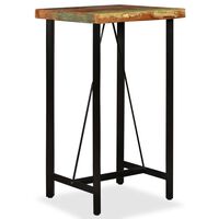 vidaXL Bar Table Solid Reclaimed Wood 60x60x107 cm, brown vidaXL Bar Table Solid Reclaimed Wood 60x60x107 cm