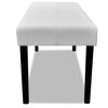 vidaXL White High Quality Artificial Leather Bench