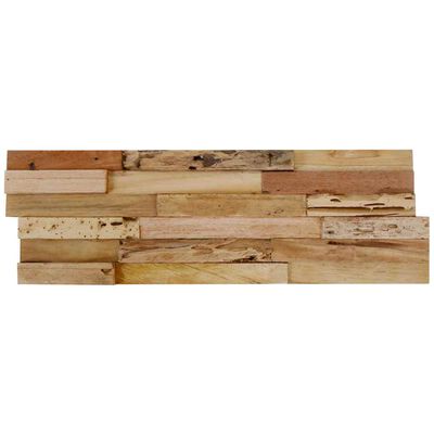 vidaXL Wall Cladding Panels 10 pcs 1.03 m² Recycled Teak Wood, natural vidaXL Wall Cladding Panels 10 pcs 1.03 m² Recycled Teak Wood