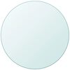vidaXL Table Top Tempered Glass Round 700 mm
