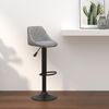 vidaXL Bar Stool Light Grey Velvet