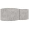 vidaXL 2 Piece TV Cabinet Set Concrete Grey Engineered Wood