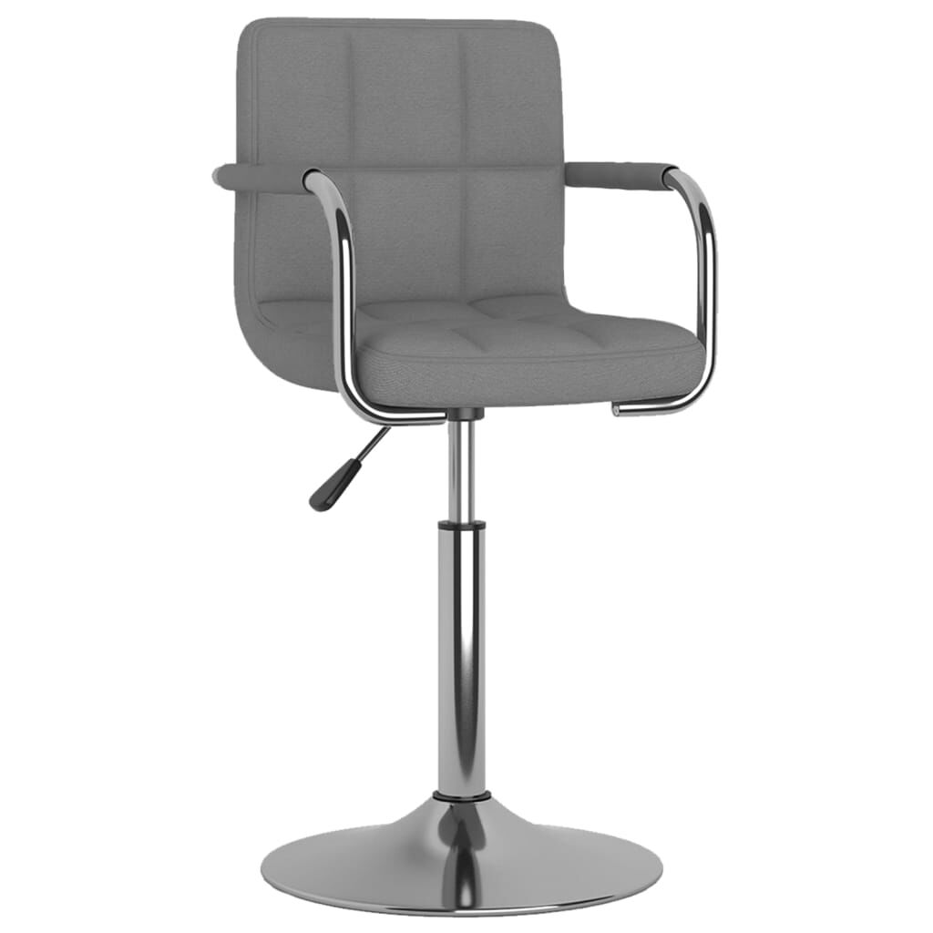 vidaXL Bar Stool Light Grey Fabric