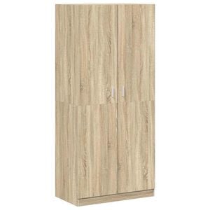 vidaXL Wardrobe Sonoma Oak 90x52x200 cm Engineered Wood