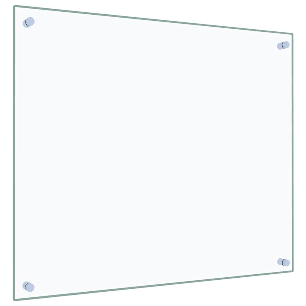 vidaXL Kitchen Backsplash Transparent 70 x 60 cm Tempered Glass