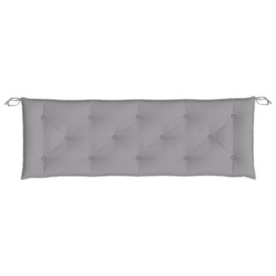 vidaXL Garden Bench Cushions 2pcs Grey 150x50x7cm Oxford Fabric