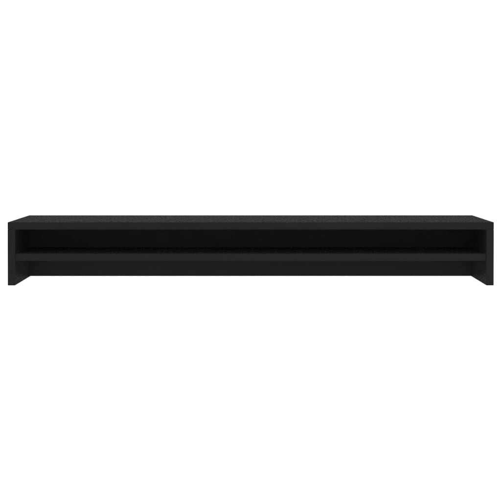 vidaXL Monitor Stand Black 100x24x13 cm Engineered Wood