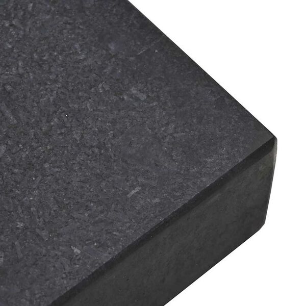 vidaXL Umbrella Base Black 45x25x8 cm Granite