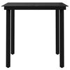 vidaXL 3 Piece Outdoor Dining Set Black