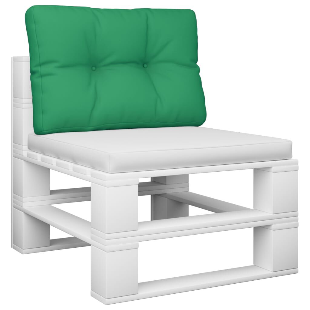 vidaXL Pallet Cushion Green 50x40x12 cm Fabric