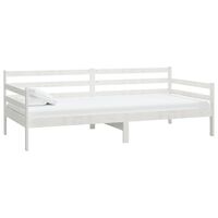 vidaXL Day Bed without Mattress White Solid Wood Pine 90x200cm, white vidaXL Day Bed without Mattress White Solid Wood Pine 90x200cm