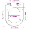 vidaXL Toilet Seats with Soft Close Lids 2 pcs Plastic White