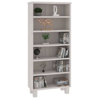 vidaXL CD Cabinet HAMAR White 45x18x100 cm Solid Wood Pine, white vidaXL CD Cabinet HAMAR White 45x18x100 cm Solid Wood Pine