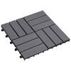 vidaXL Decking Tiles 20 pcs Grey Wash 30x30 cm Solid Acacia Wood