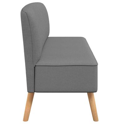 vidaXL Sofa Fabric 117x55.5x77 cm Light Grey, light grey vidaXL Sofa Fabric 117x55.5x77 cm Light Grey