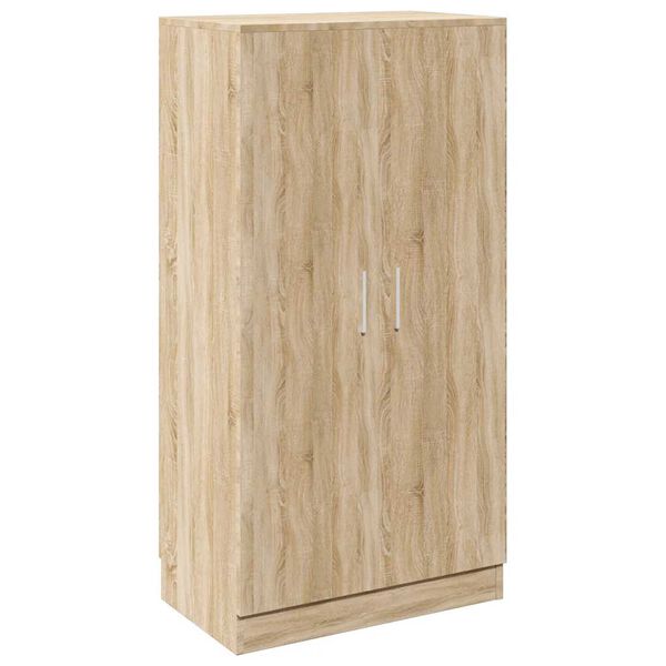 vidaXL Shoe Cabinet 7 Shelves Oak