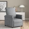 vidaXL Recliner Chair Light Grey Fabric