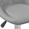 vidaXL Bar Stool 2 pcs Light Grey Velvet