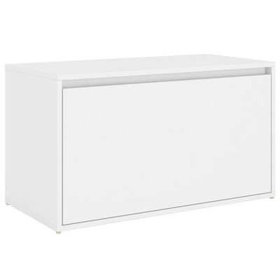 vidaXL Hall Bench 80x40x45 cm White Engineered Wood, white vidaXL Hall Bench 80x40x45 cm White Engineered Wood