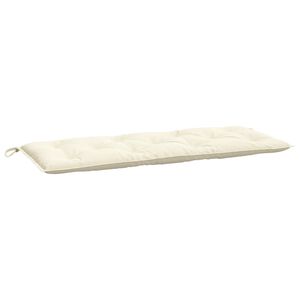 vidaXL Garden Bench Cushion Cream 120x50x7 cm Oxford Fabric