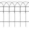 vidaXL Garden Border Fence Powder-coated Iron 25x0.4 m