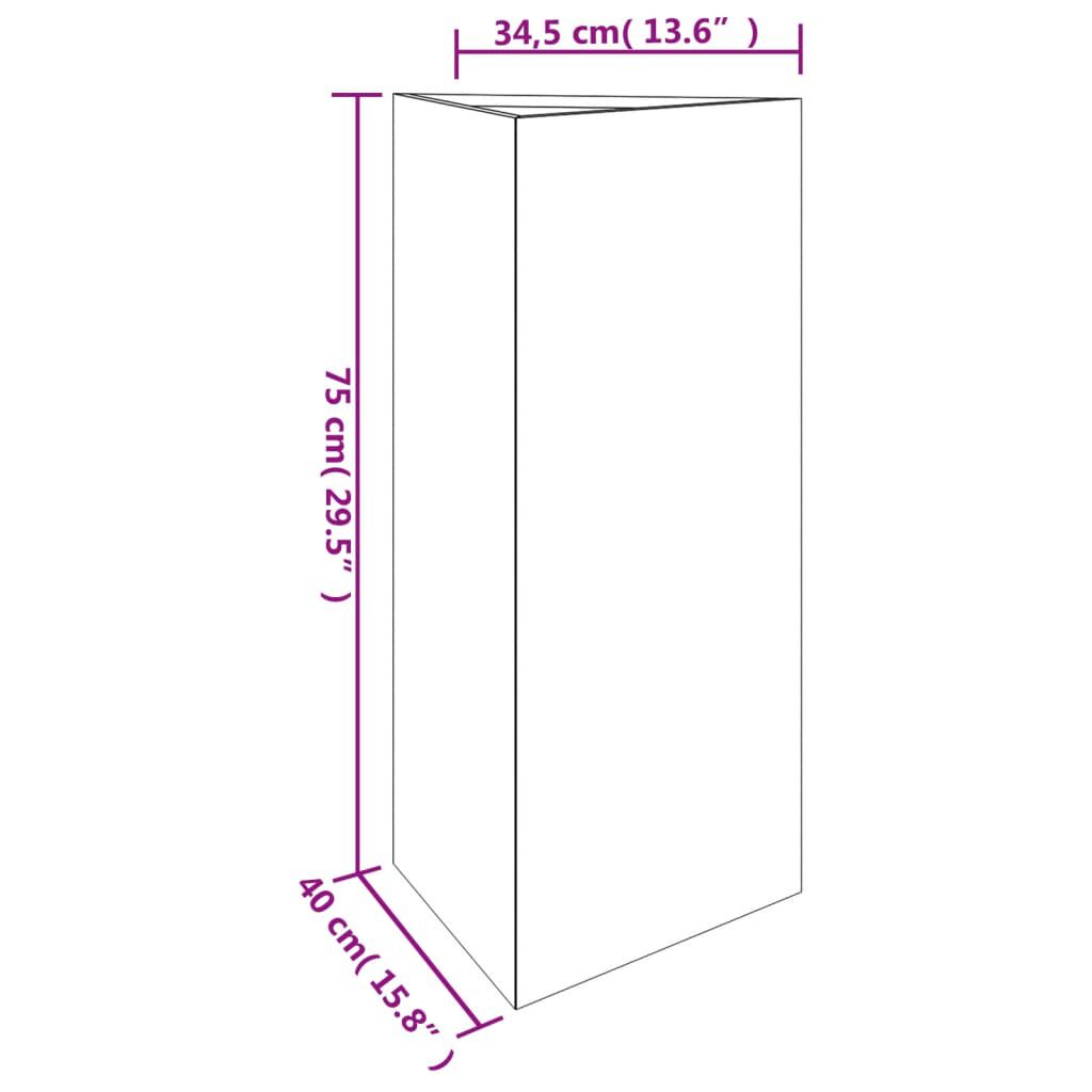 vidaXL Garden Planter 40x34.5x75 cm Corten Steel