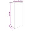 vidaXL Garden Planter 40x34.5x75 cm Corten Steel