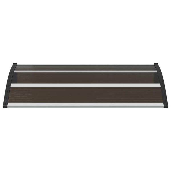 vidaXL Door Canopy Black 120x75 cm PC