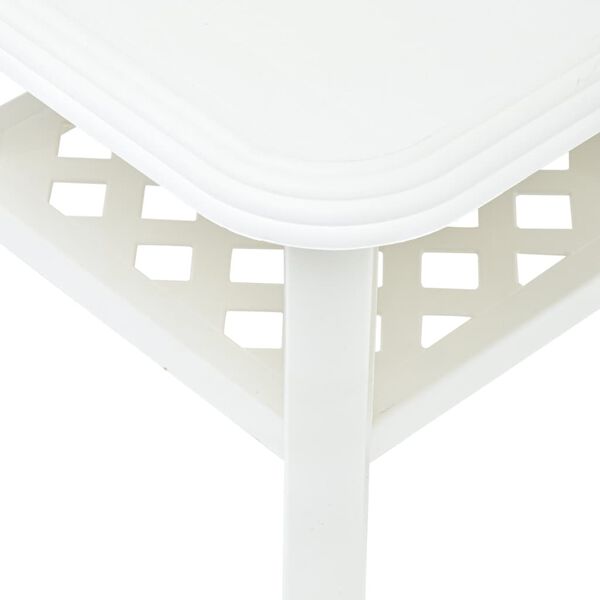 vidaXL Coffee Table White 90x60x46 cm Plastic