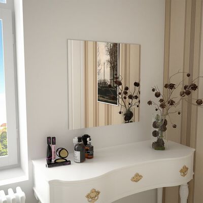 vidaXL Wall Mirror 60x60 cm Square Glass,  vidaXL Wall Mirror 60x60 cm Square Glass