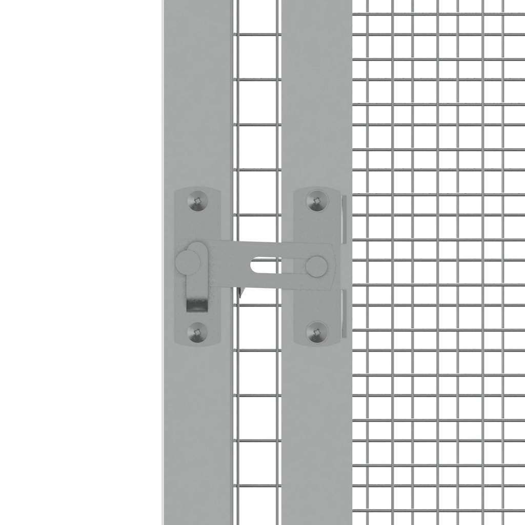 vidaXL Bird Cage Grey 213.5x217.5x211.5 cm Galvanised Steel