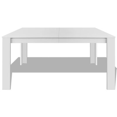 vidaXL Dining Table 140x80x75 cm White, white vidaXL Dining Table 140x80x75 cm White