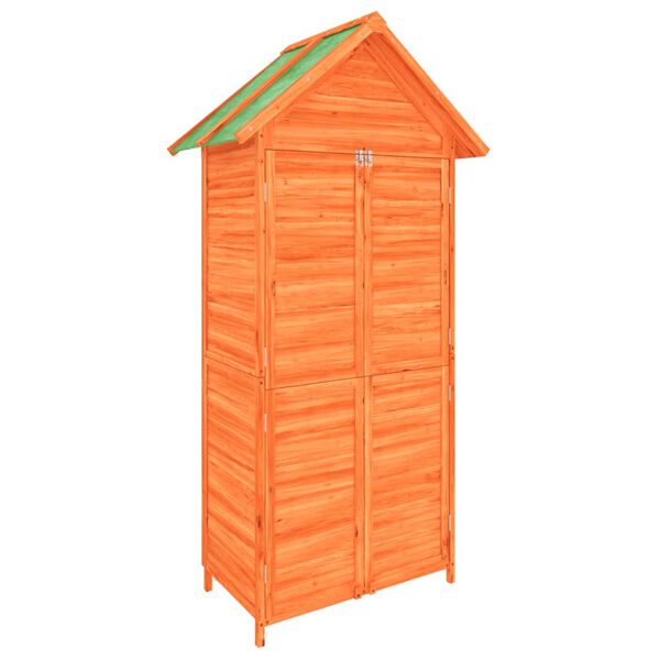 vidaXL Garden Tool Shed Brown 89x52.5x175 cm Solid Wood Pine